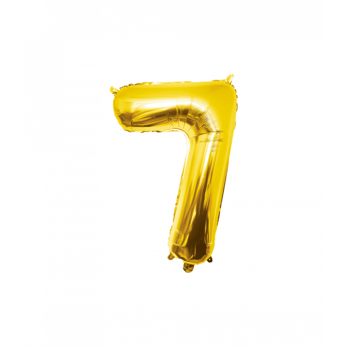 Foil Balloon 86 cm- nummer 7 Gold