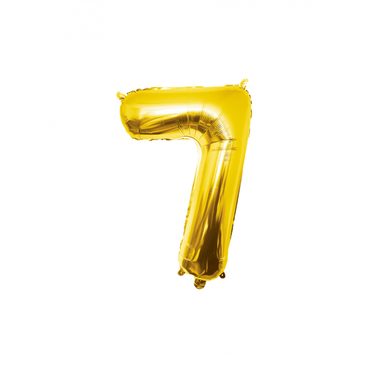 Foil Balloon 86 cm- nummer 7 Gold
